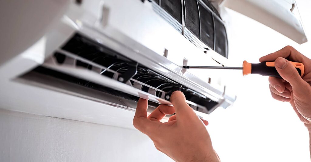Unscrewing the duct